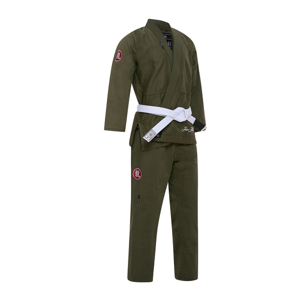 TATSU RONIN BJJ GI KHAKHI GREEN RIGHT SIDE