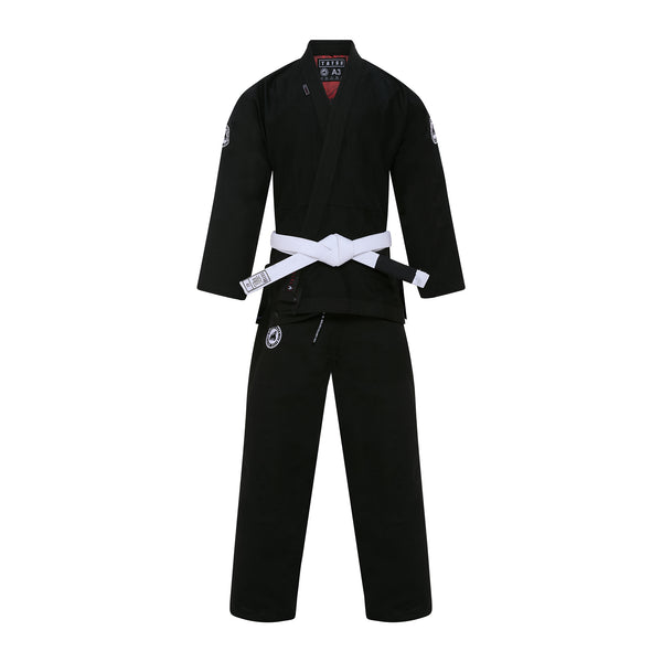 TATSU SILVERBACK BJJ GI 2.0 BLACK FRONT SIDE