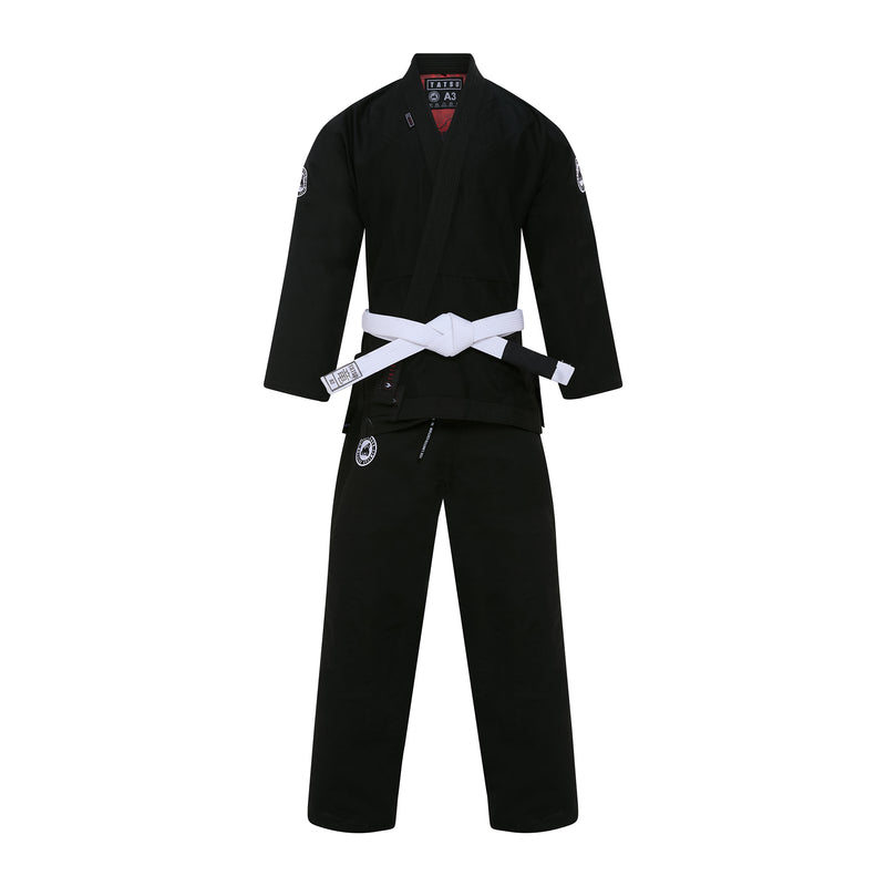 TATSU SILVERBACK BJJ GI 2.0 BLACK FRONT SIDE