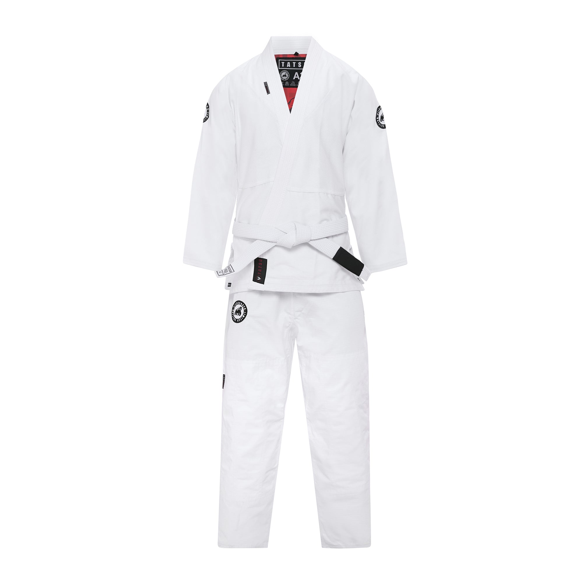 TATSU SILVERBACK BJJ GI 2.0 WHITE FRONT SIDE