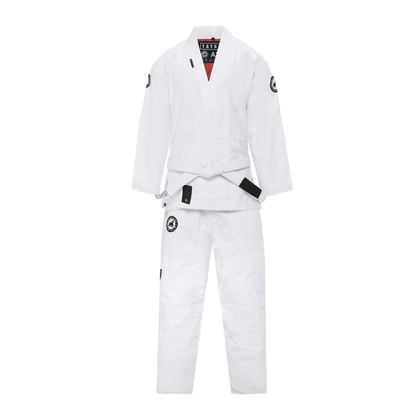 TATSU SILVERBACK BJJ GI 2.0 WHITE FRONT SIDE
