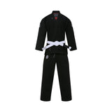 TATSU SILVERBACK BJJ GI KIDS 2.0 BLACK FRONT SIDE