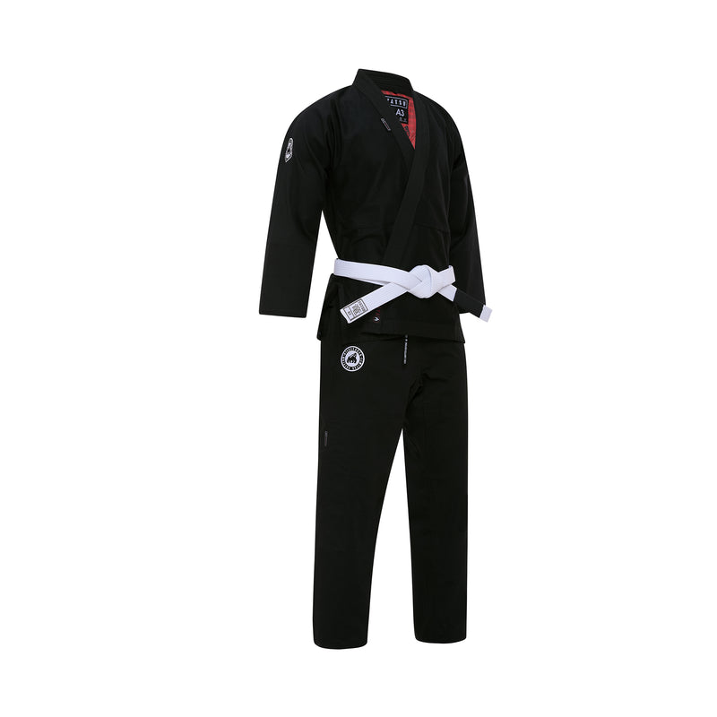 TATSU SILVERBACK BJJ GI KIDS 2.0 BLACK RIGHT SIDE