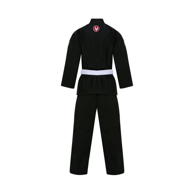TATSU SILVERBACK BJJ GI KIDS 2.0 BLACK BACK SIDE