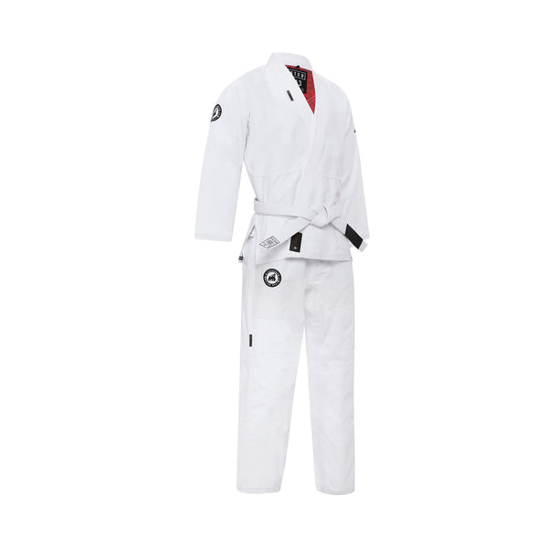 TATSU SILVERBACK BJJ GI KIDS 2.0 WHITE RIGHT SIDE