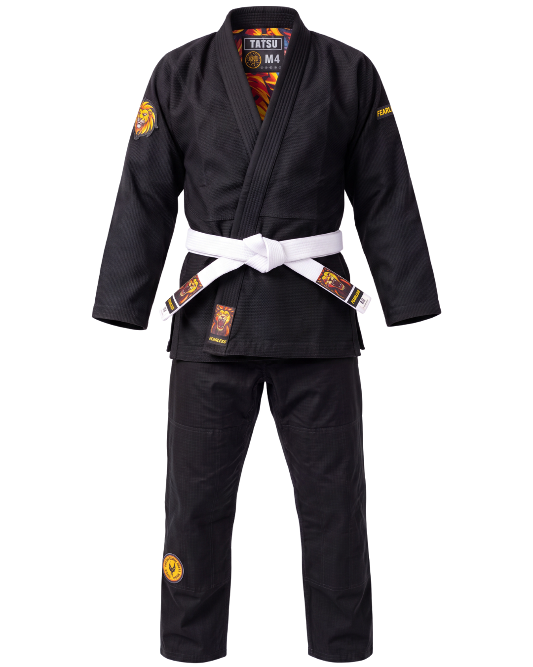TATSU FEARLESS BJJ Gi – Black | Premium Pearl Weave - Adults & Kids