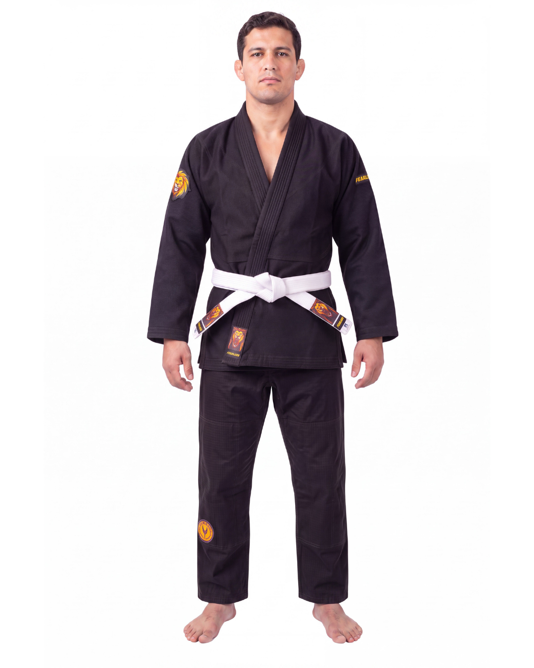 TATSU FEARLESS BJJ Gi – Black | Premium Pearl Weave - Adults & Kids