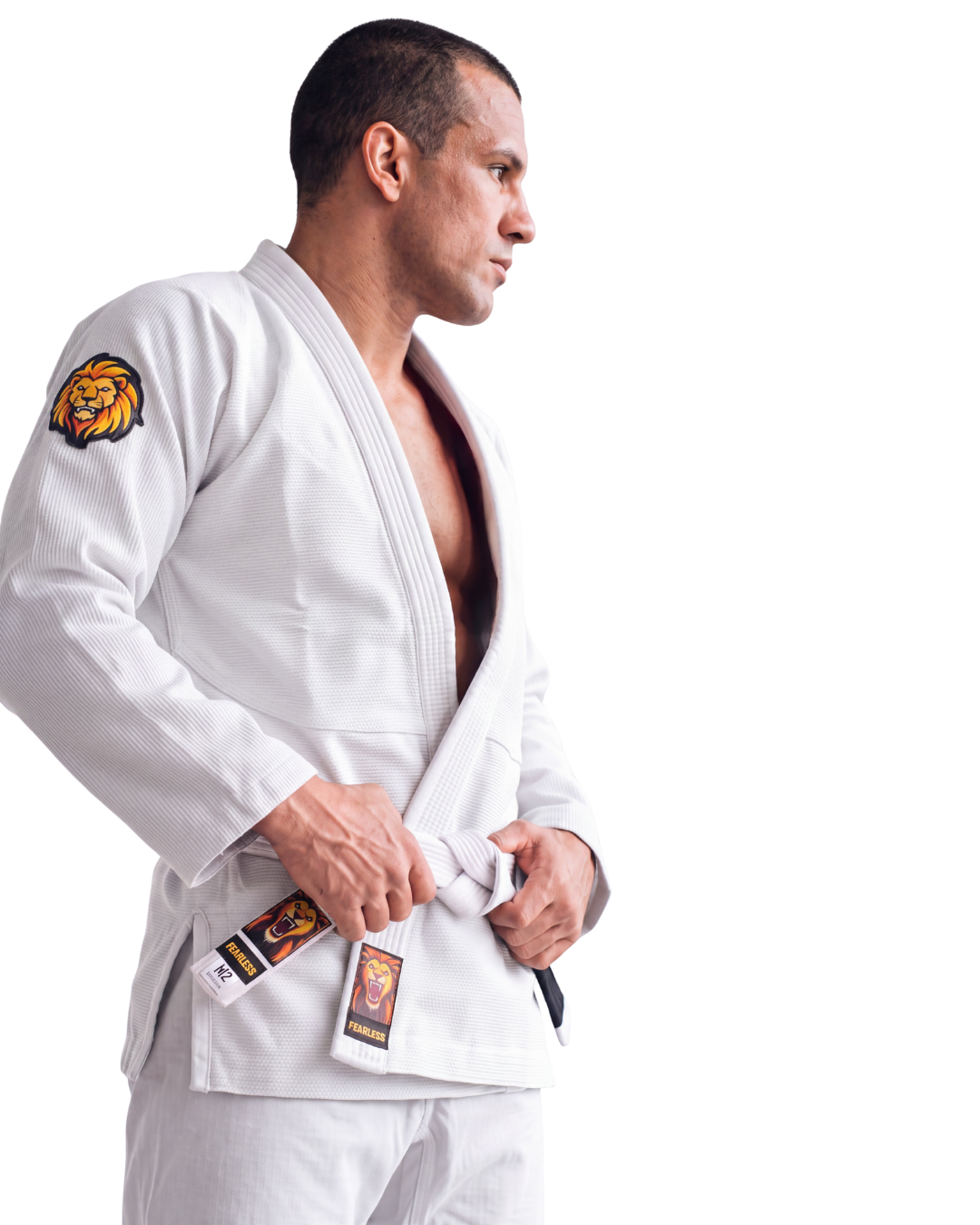 TATSU FEARLESS BJJ Gi – White | Premium Pearl Weave - Adults & Kids