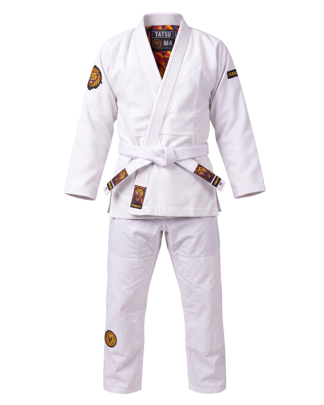 TATSU FEARLESS BJJ Gi – White | Premium Pearl Weave - Adults & Kids