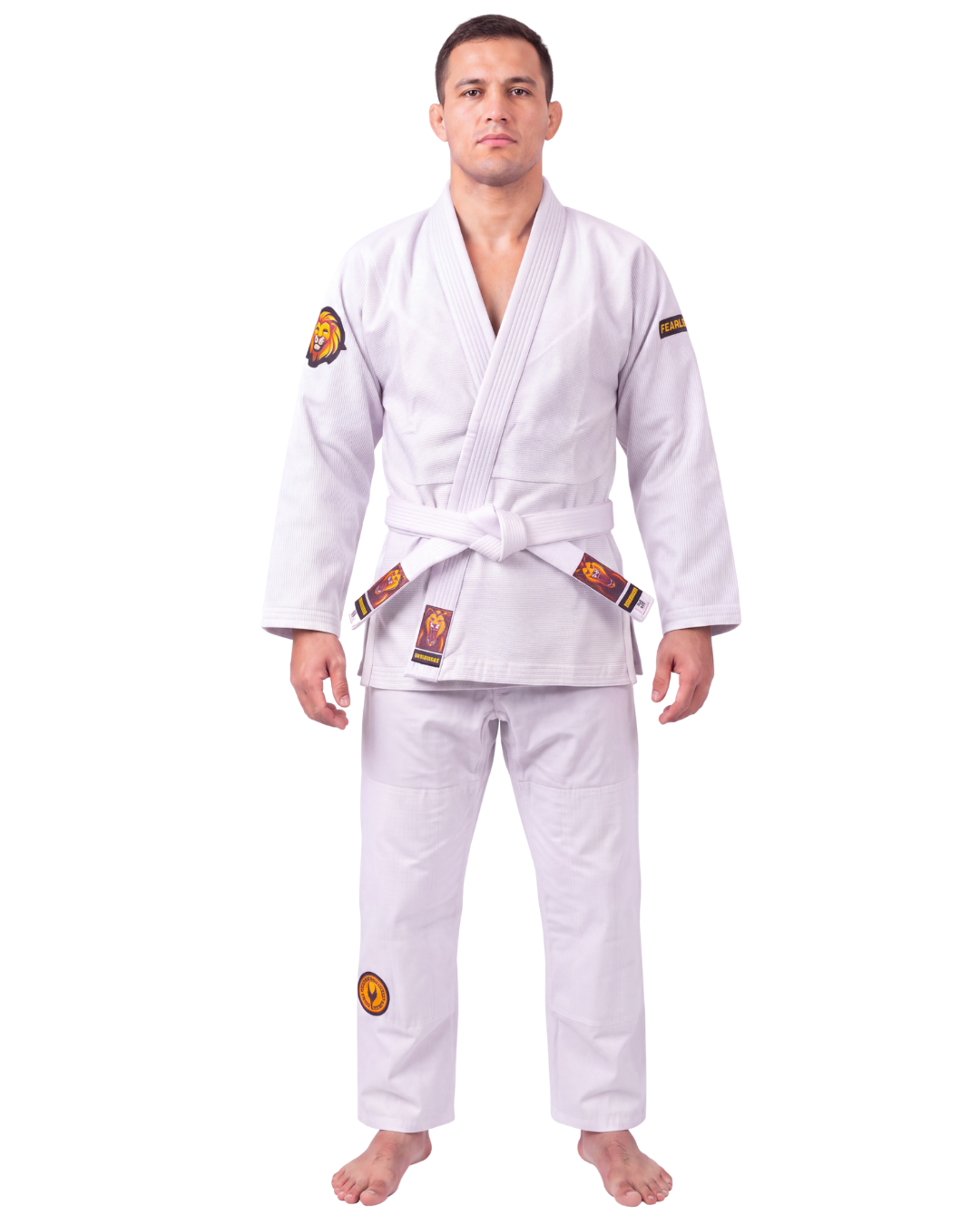 TATSU FEARLESS BJJ Gi – White | Premium Pearl Weave - Adults & Kids