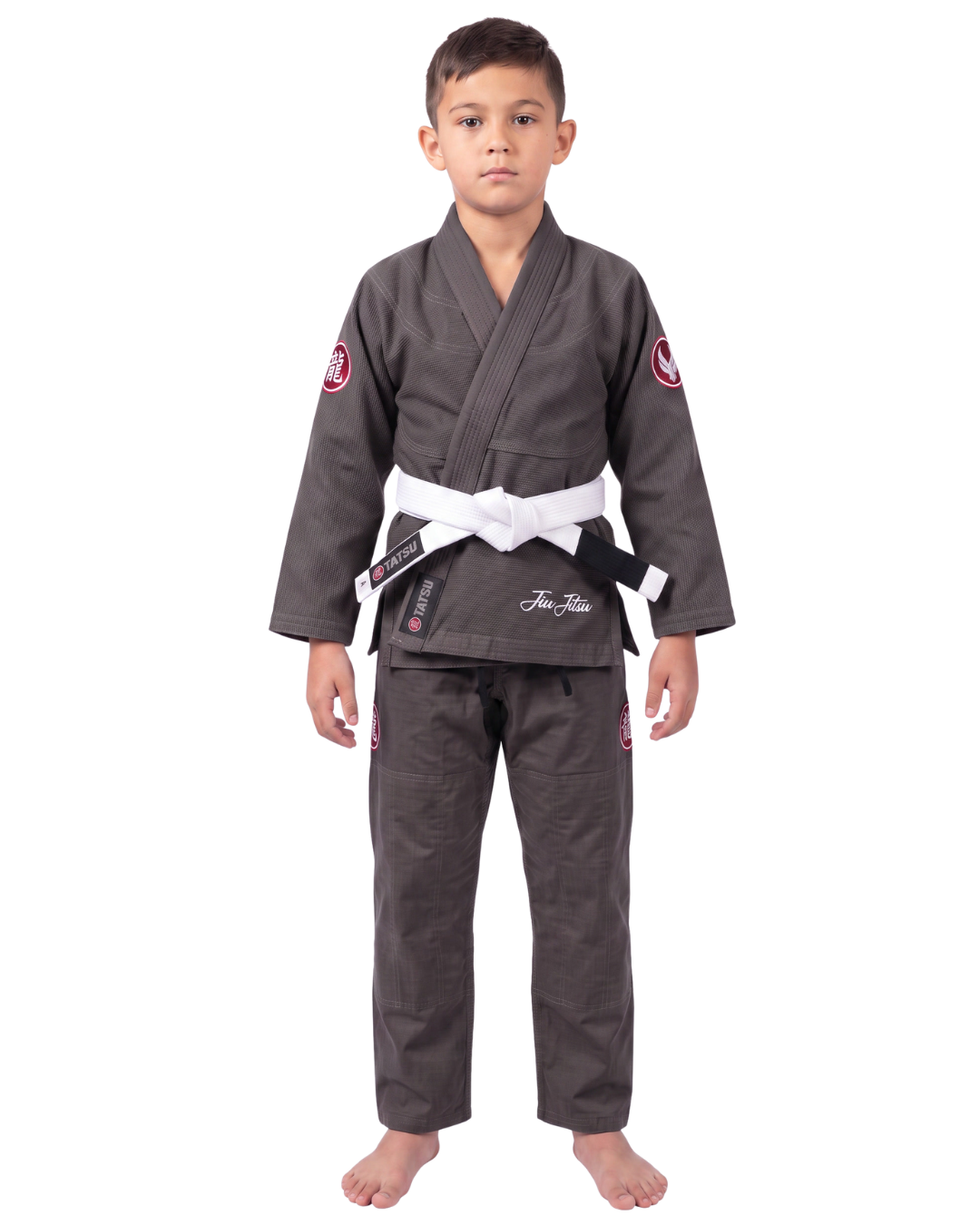 TATSU RONIN BJJ Gi Grey – Premium Pearl Weave | Adults & Kids