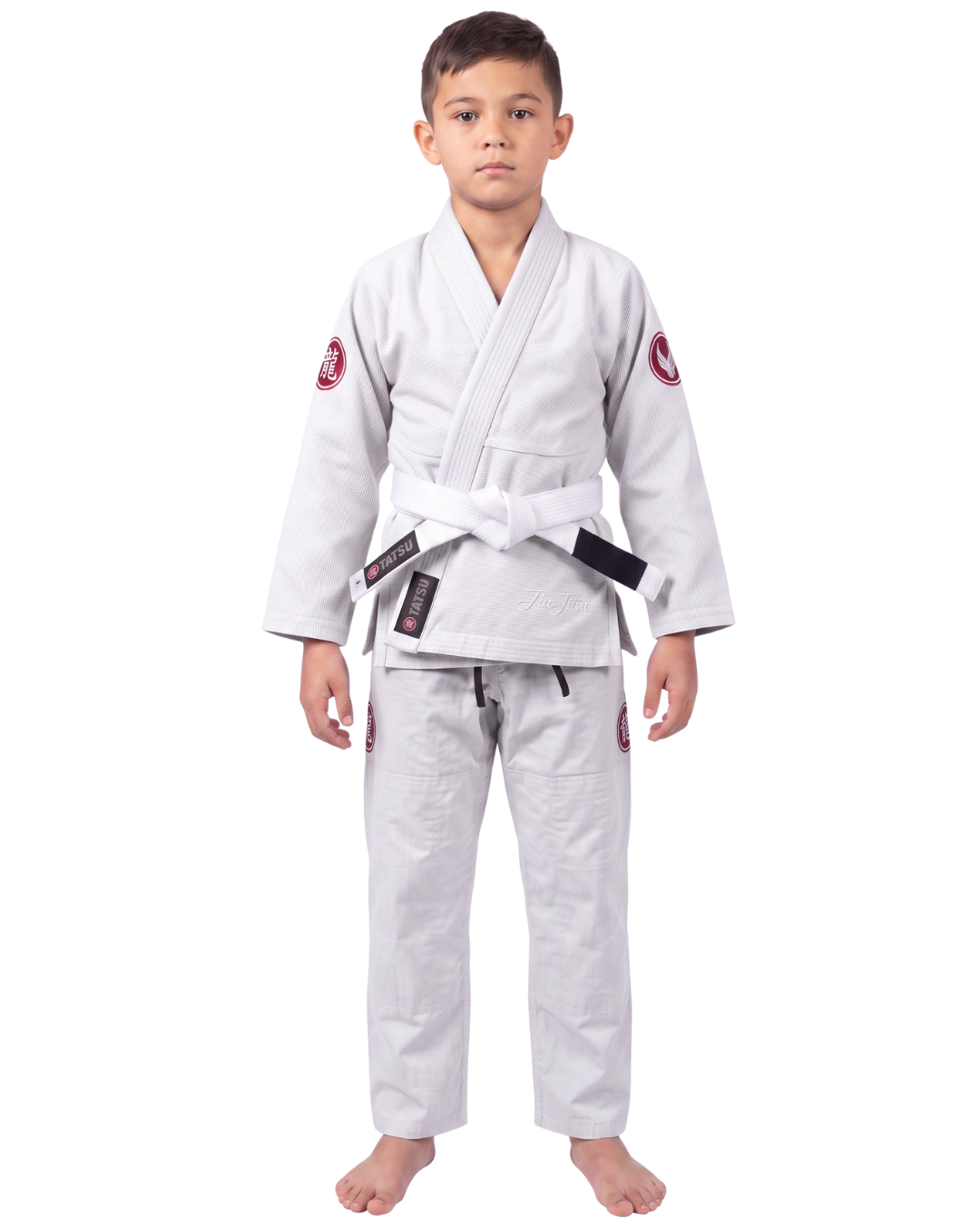 TATSU RONIN BJJ Gi White – Premium Pearl Weave | Adults & Kids