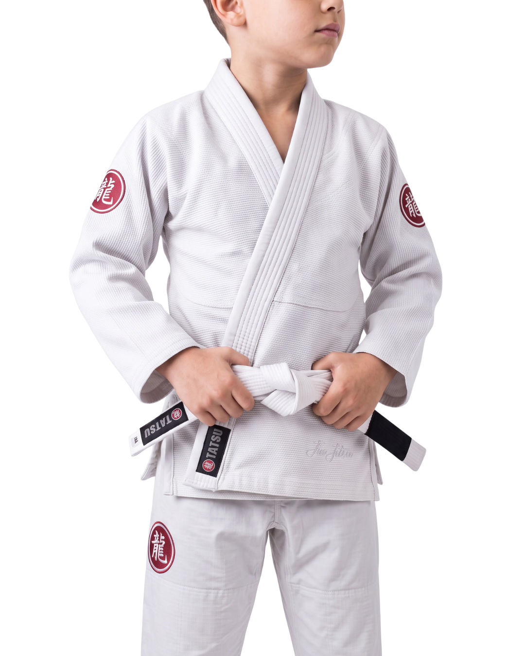 TATSU RONIN BJJ Gi White – Premium Pearl Weave | Adults & Kids