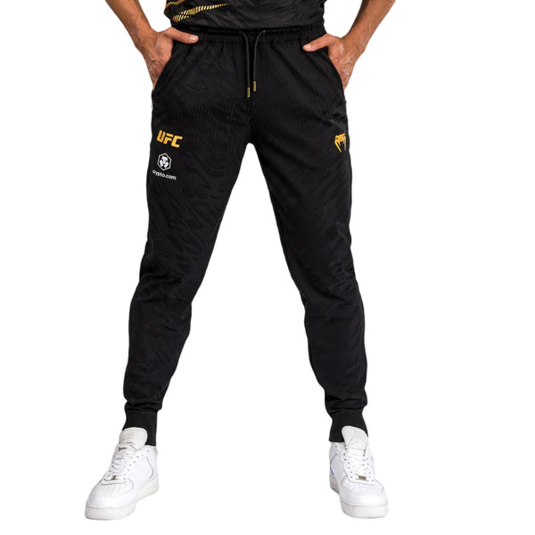 UFC FUSION BY VENUM AUTHENTIC FIGHT NIGHT JOGGERS BLACK GOLD FRONT SIDE