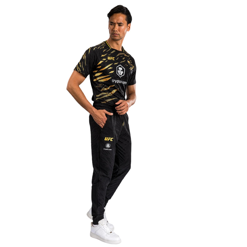 UFC FUSION BY VENUM AUTHENTIC FIGHT NIGHT JOGGERS BLACK GOLD RIGHT SIDE
