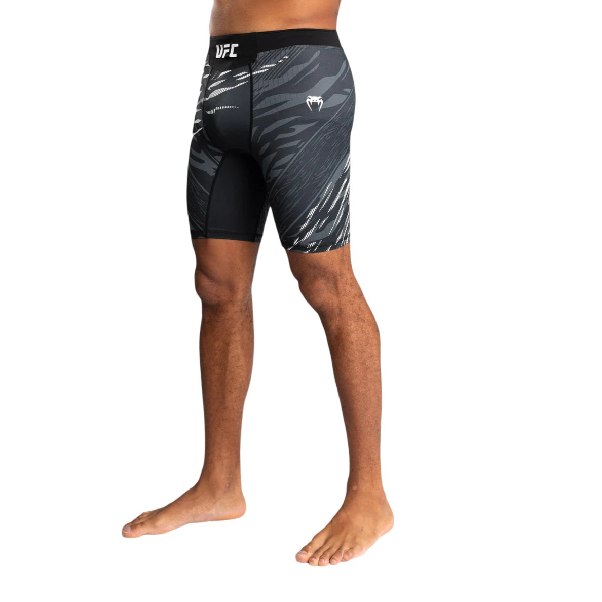 UFC FUSION BY VENUM AUTHENTIC FIGHT NIGHT VALE TUDO SHORTS BLACK LEFT SIDE