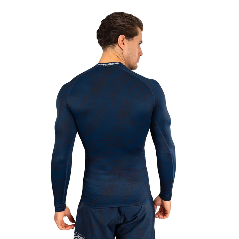 UFC FUSION BY VENUM FIRST WEEK RASHGUARDS LONG SLEEVES BLUE BACK SIDE