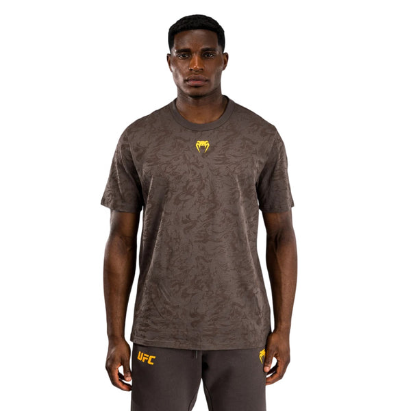 UFC FUSION BY VENUM FIRST WEEK T-SHIRT SHORT SLEEVES DARK BROWN FRONT SIDE