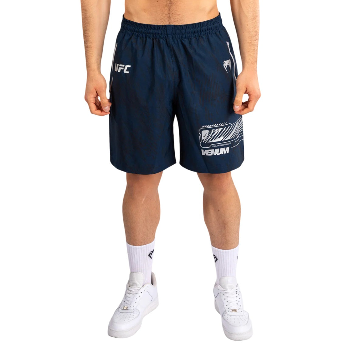 UFC FUSION BY VENUM FIRST WEEK TRAINING SHORTS BLUE FRONT SIDE