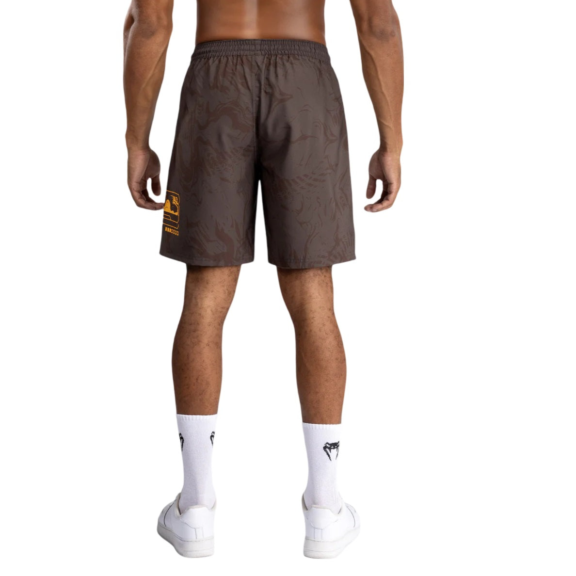 UFC FUSION BY VENUM FIRST WEEK TRAINING SHORTS DARK BROWN BACK SIDE