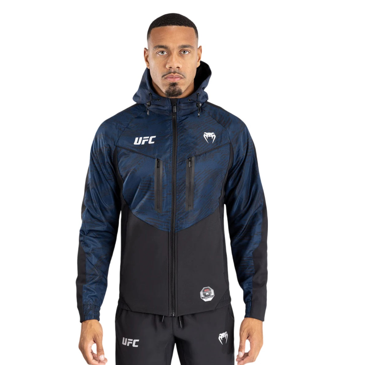 UFC FUSION BY VENUM FIRST WEEK ZIP HOODIES BLUE FRONT SIDE