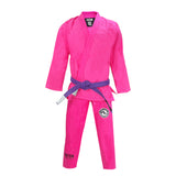 ULTRA LIGHT BJJ GI PINK FRONT SIDE