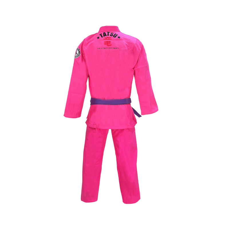 ULTRA LIGHT BJJ GI PINK BACK SIDE