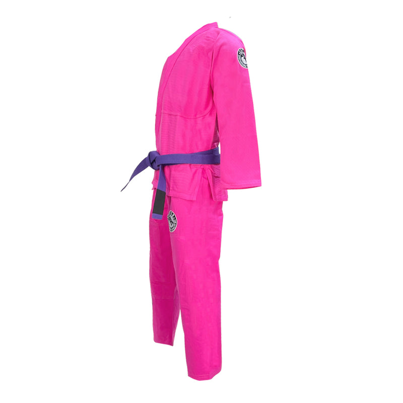 ULTRA LIGHT BJJ GI PINK LEFT SIDE