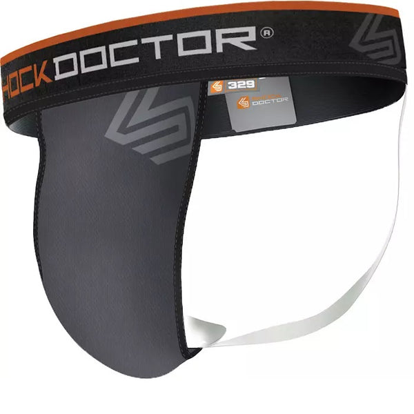 ULTRA PRO SUPPORTER W/FLEX CUP GREY LEFT SIDE
