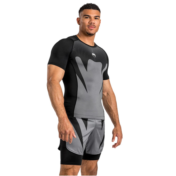 VENUM ATTACK RASHGUARDS SHORT SLEEVES BLACK RIGHT SIDE