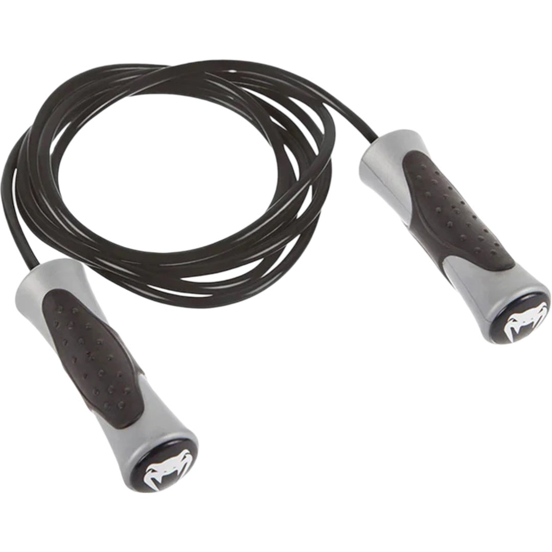 VENUM CHALLENGER SPEED JUMP ROPE BLACK GREY FRONT SIDE