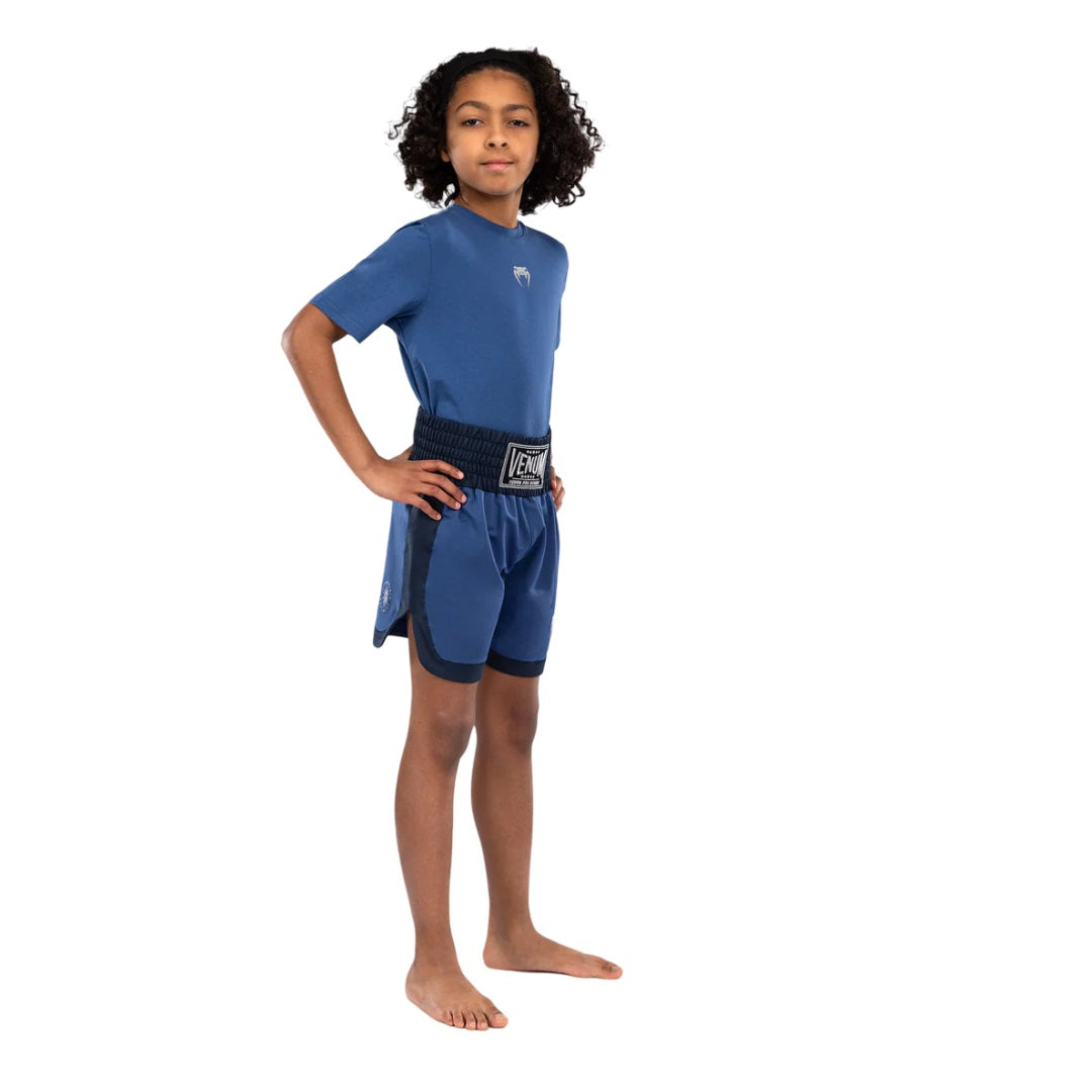 VENUM CLASSIC KIDS BOXING SHORTS ROYAL BLUE RIGHT SIDE
