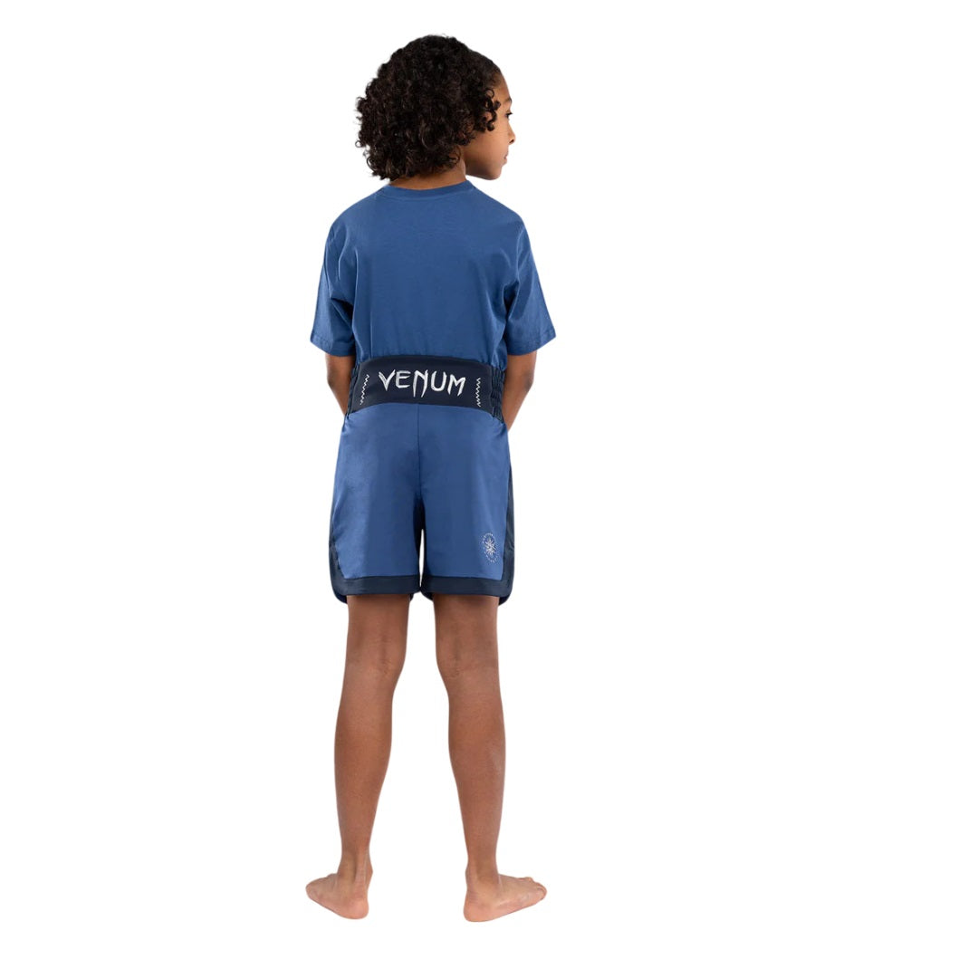 VENUM CLASSIC KIDS BOXING SHORTS ROYAL BLUE BACK SIDE