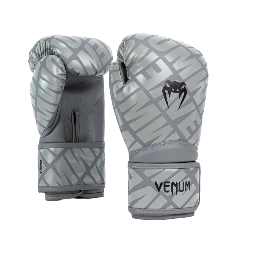 VENUM CONTENDER 1.5 XT BOXING GLOVES PEBBLE GREY LEFT SIDE