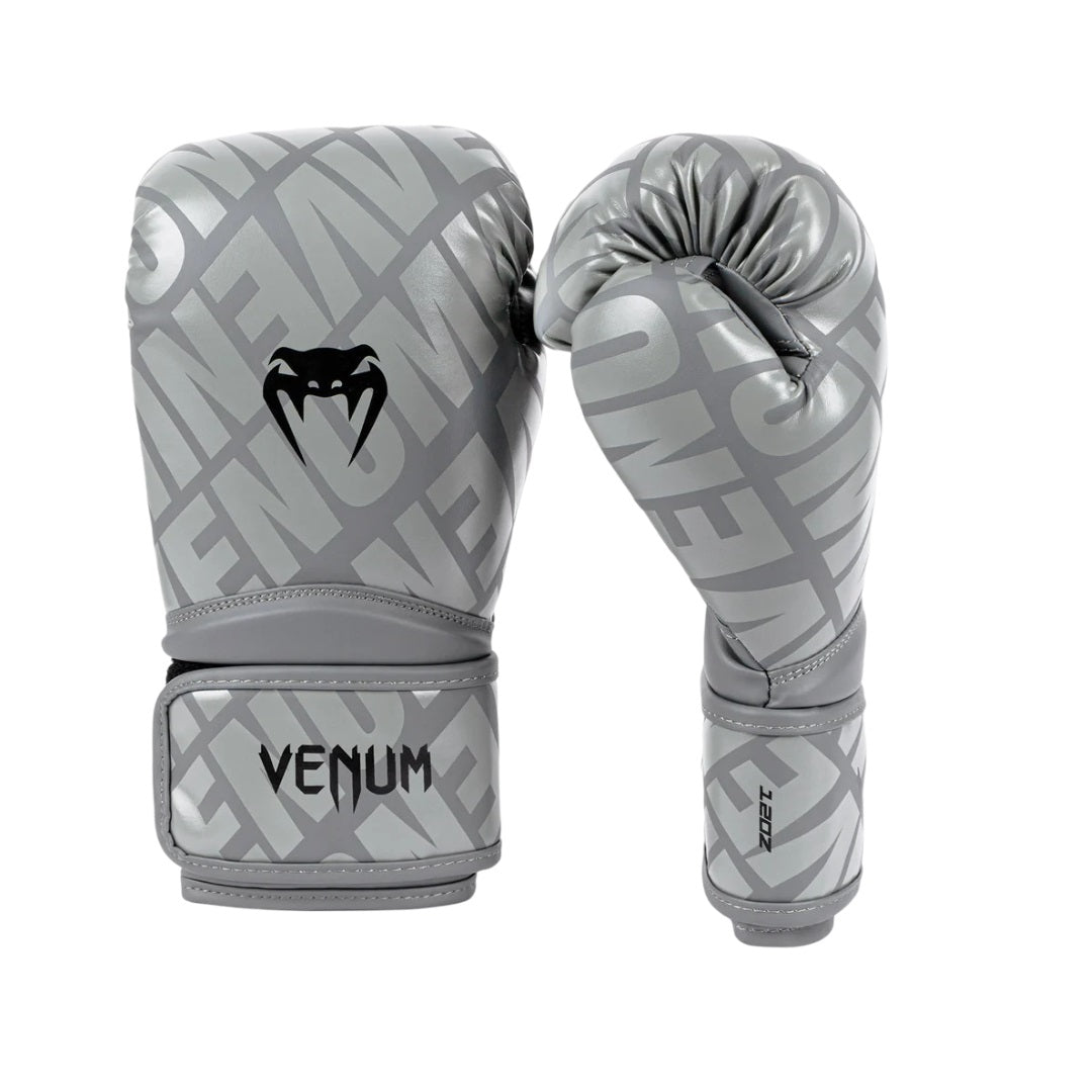 VENUM CONTENDER 1.5 XT BOXING GLOVES PEBBLE GREY RIGHT SIDE