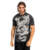VENUM DRAGONS FLIGHT ST T-SHIRT CHARCOAL GREY CREAM WHITE FRONT SIDE
