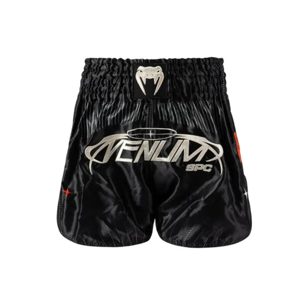 VENUM ECLIPSE MUAY THAI SHORTS BLACK/IVORY FRONT SIDE