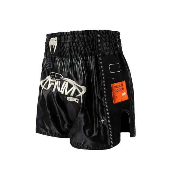 VENUM ECLIPSE MUAY THAI SHORTS BLACK/IVORY LEFT SIDE