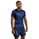VENUM ELECTRON 3.0 SHORT SLEEVE RASHGUARD NAVY BLUE FRONT SIDE