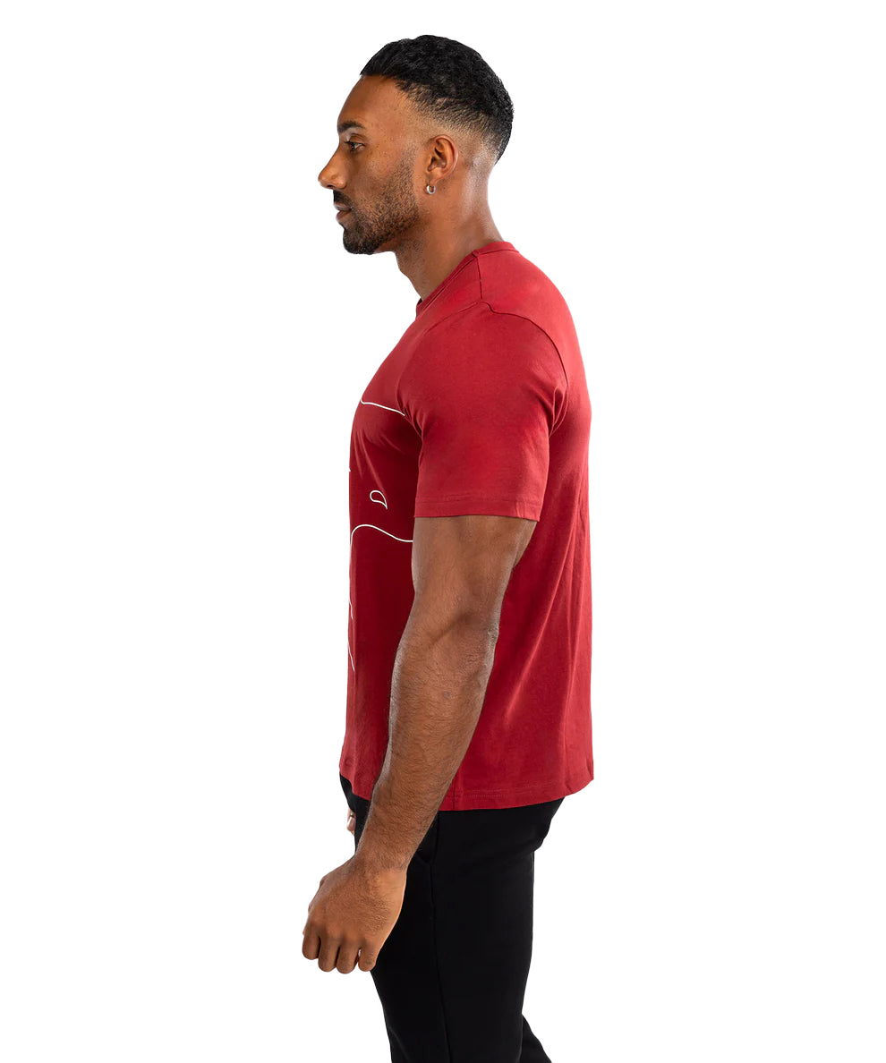 VENUM GIANT CONNECT T-SHIRT CARMIN LEFT SIDE