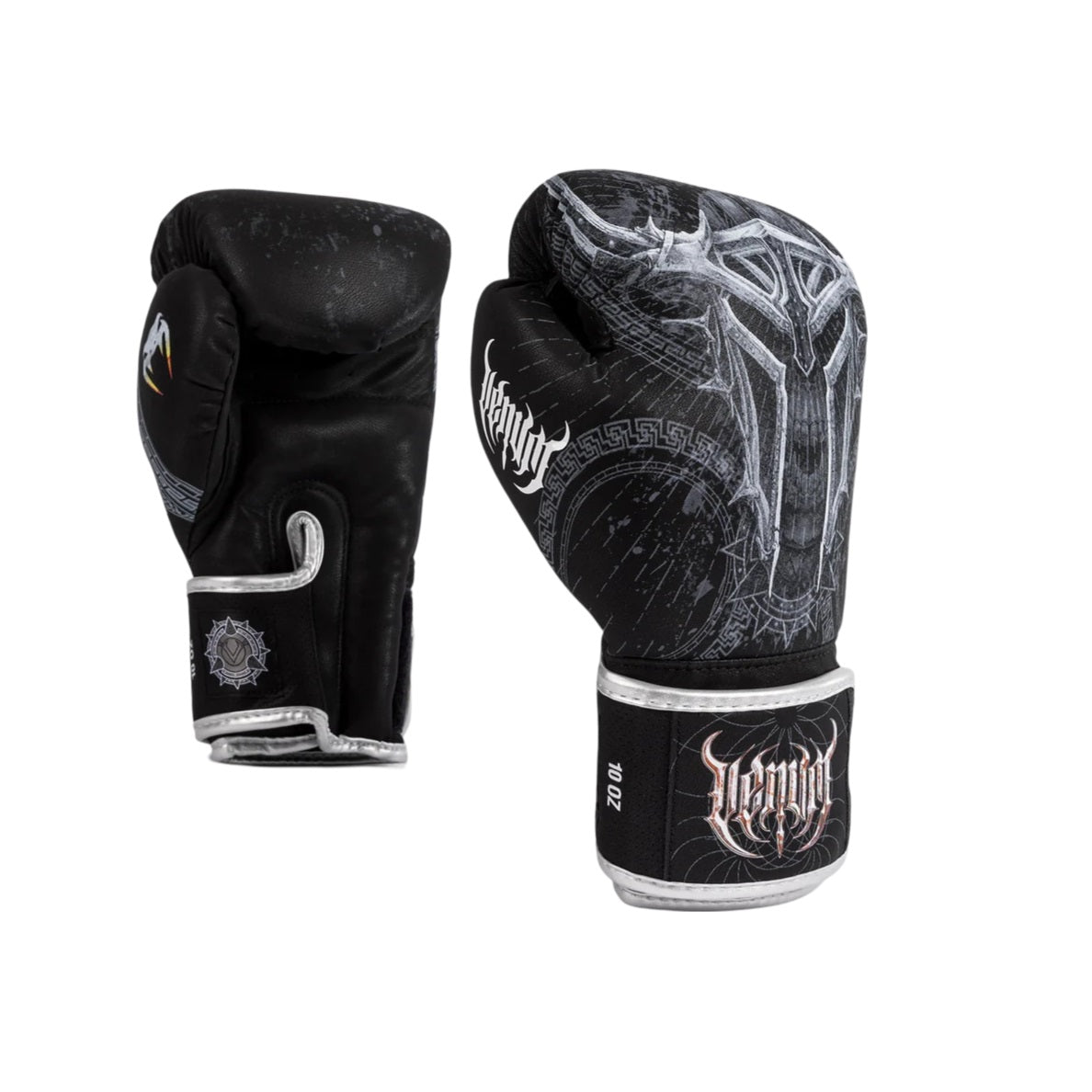 VENUM GLADIATOR 5.0 BOXING GLOVES BLACK GREY RIGHT SIDE