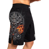 VENUM GLADIATOR 5.0 FIGHTSHORTS BLACK SILVER RIGHT SIDE