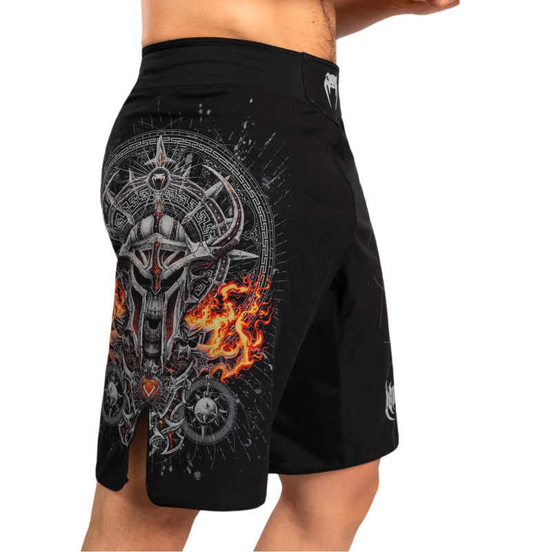VENUM GLADIATOR 5.0 FIGHTSHORTS BLACK SILVER RIGHT SIDE