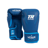 VENUM IMPACT TOP RANK BOXING GLOVES NAVY BLUE FRONT SIDE