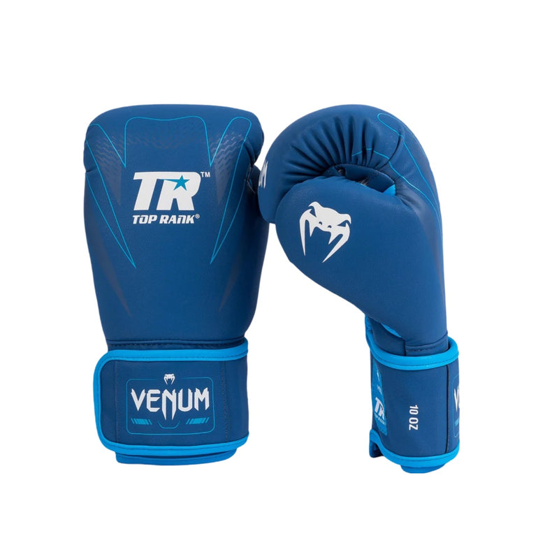 VENUM IMPACT TOP RANK BOXING GLOVES NAVY BLUE RIGHT SIDE