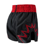 VENUM INFERNO 2.0 MUAY THAI SHORTS CHARCOAL GREY/RED RIGHT SIDE