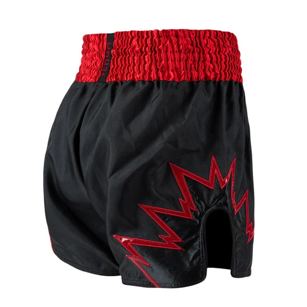 VENUM INFERNO 2.0 MUAY THAI SHORTS CHARCOAL GREY/RED RIGHT SIDE