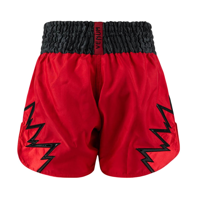 VENUM INFERNO 2.0 MUAY THAI SHORTS RED/CHARCOL GREY/BLACK BACK SIDE