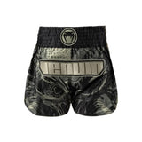 VENUM INVADER MUAY THAI SHORTS BLACK/SAND FRONT SIDE