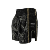 VENUM INVADER MUAY THAI SHORTS BLACK/SAND BACK SIDE